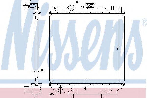 NISSENS 64174A Радиатор, охлаждение двигателя