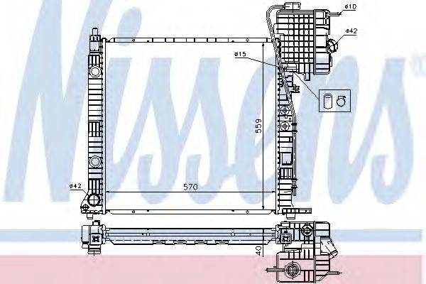 NISSENS 62559A Радиатор, охлаждение двигателя