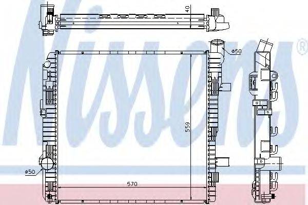 NISSENS 62626A Радиатор, охлаждение двигателя