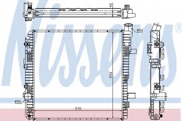 NISSENS 62625A Радиатор, охлаждение двигателя