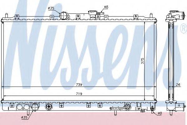 NISSENS 62869A Радиатор, охлаждение двигателя