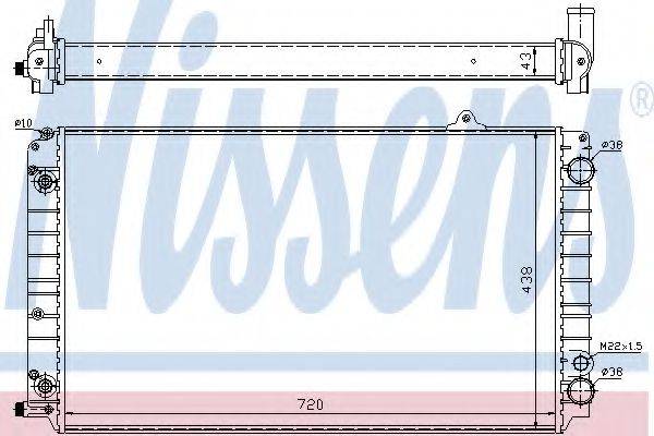 NISSENS 60239 Радиатор, охлаждение двигателя