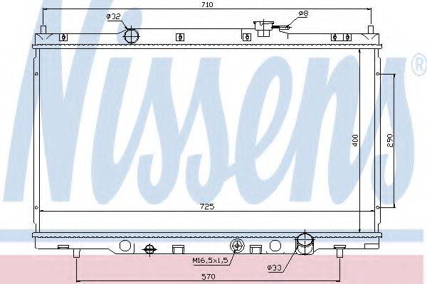 NISSENS 68103 Радиатор, охлаждение двигателя