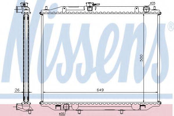 NISSENS 68708A Радиатор, охлаждение двигателя