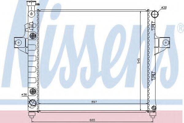 NISSENS 61009 Радиатор, охлаждение двигателя