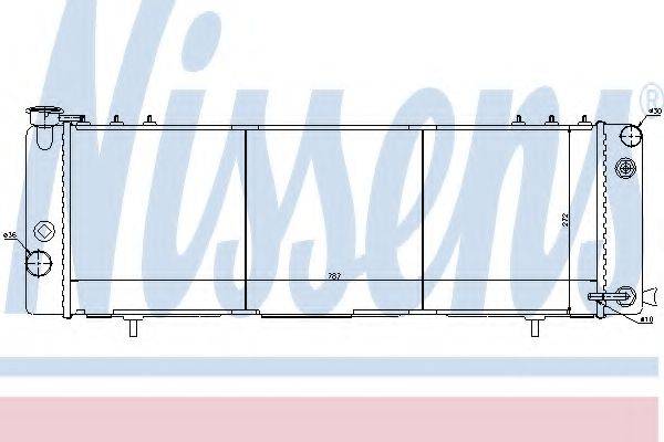 NISSENS 61001 Радиатор, охлаждение двигателя