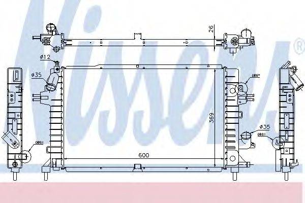 NISSENS 63112A Радиатор, охлаждение двигателя