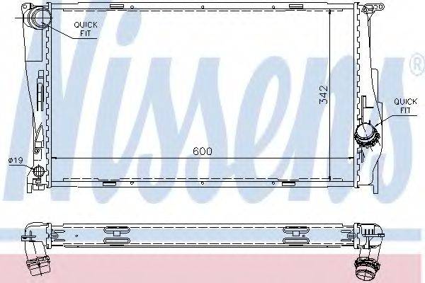 NISSENS 60785A Радиатор, охлаждение двигателя