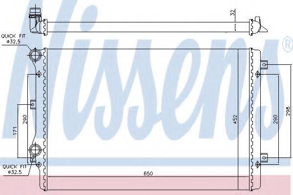 NISSENS 65279A Радиатор, охлаждение двигателя