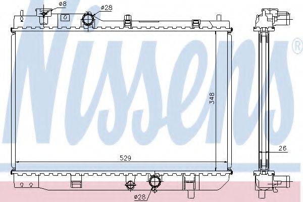 NISSENS 62431A Радиатор, охлаждение двигателя