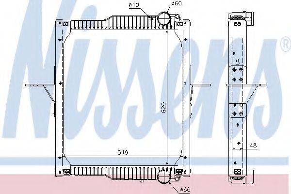 NISSENS 63783 Радиатор, охлаждение двигателя