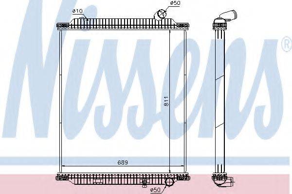 NISSENS 672060 Радиатор, охлаждение двигателя