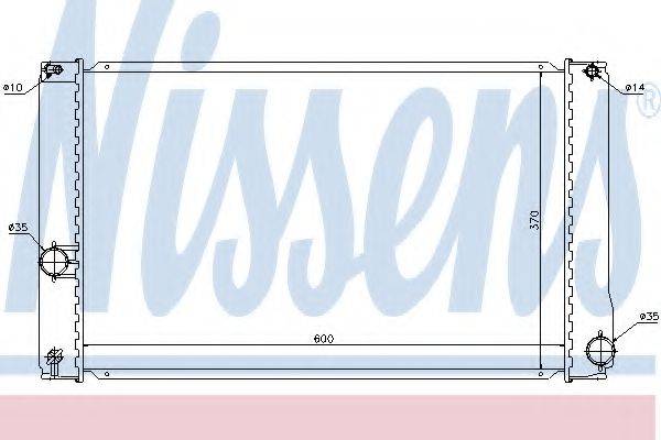 NISSENS 646835 Радиатор, охлаждение двигателя