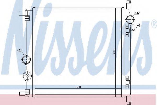 NISSENS 65300 Радиатор, охлаждение двигателя