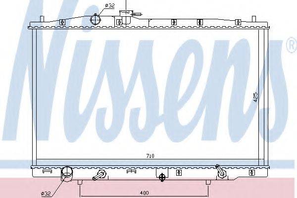 NISSENS 681393 Радиатор, охлаждение двигателя