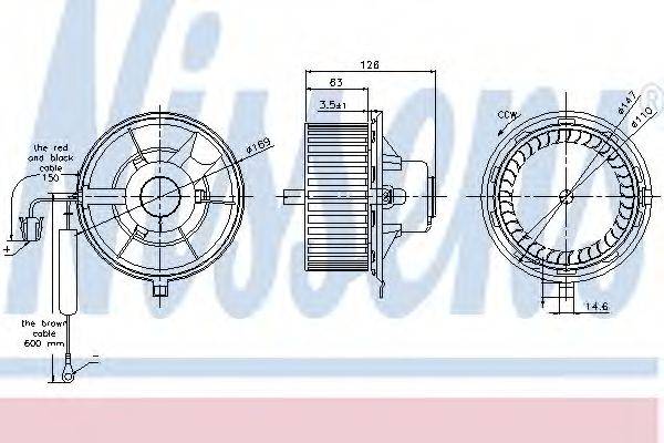 NISSENS 87031 Вентилятор салона