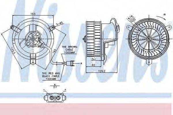 NISSENS 87035 Вентилятор салона