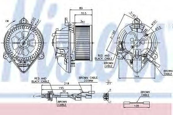 NISSENS 87042 Вентилятор салона