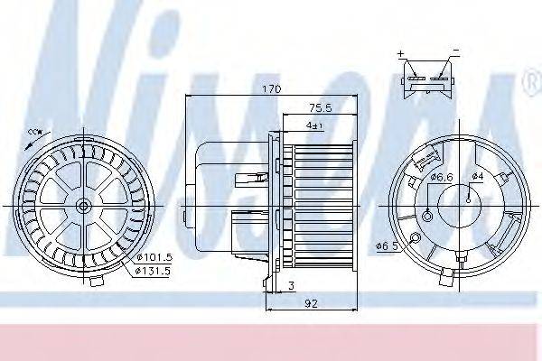 NISSENS 87061 Вентилятор салона