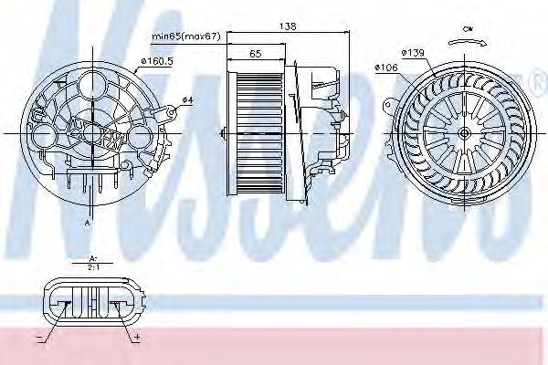 NISSENS 87091 Вентилятор салона