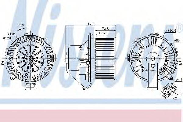 NISSENS 87106 Вентилятор салона