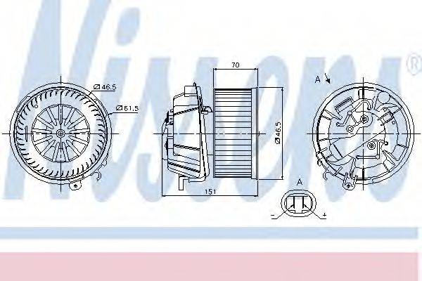 NISSENS 87127 Вентилятор салона