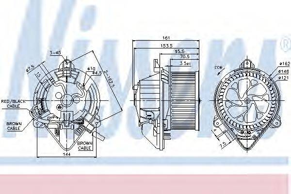 NISSENS 87130 Вентилятор салона