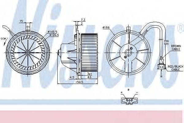 NISSENS 87155 Вентилятор салона