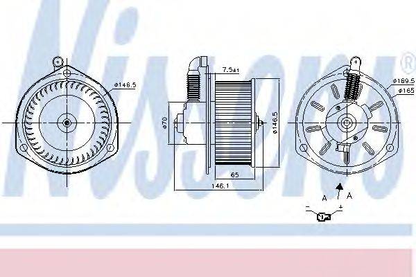 NISSENS 87163 Вентилятор салона