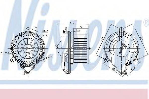 NISSENS 87175 Вентилятор салона