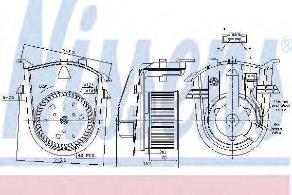 NISSENS 87176 Вентилятор салона