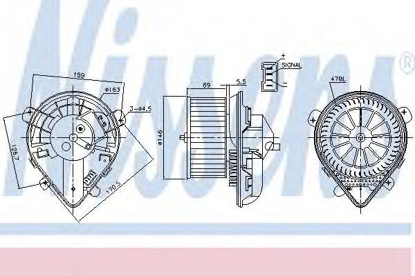 NISSENS 87179 Вентилятор салона