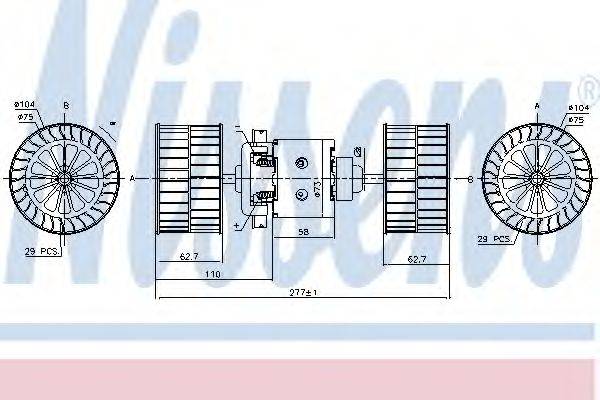 NISSENS 87189 Вентилятор салона