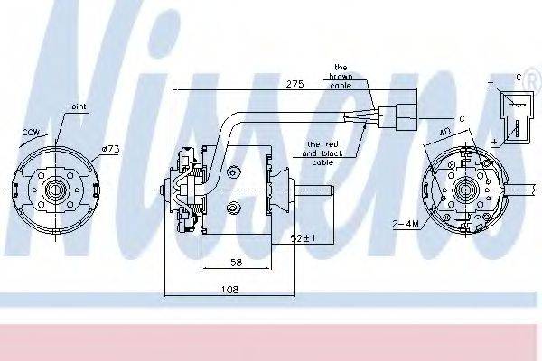 NISSENS 87195 Вентилятор салона