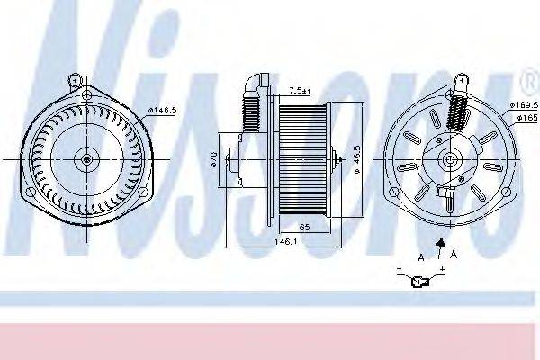 NISSENS 87204 Вентилятор салона