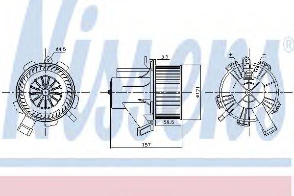 NISSENS 87208 Вентилятор салона