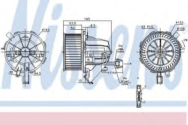 NISSENS 87215 Вентилятор салона