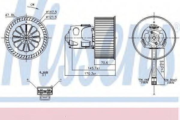 NISSENS 87240 Вентилятор салона