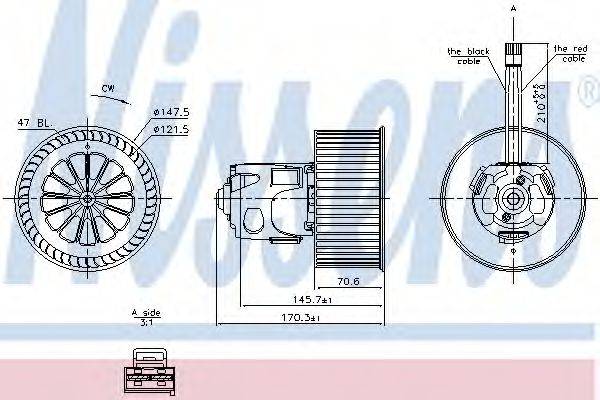 NISSENS 87242 Вентилятор салона