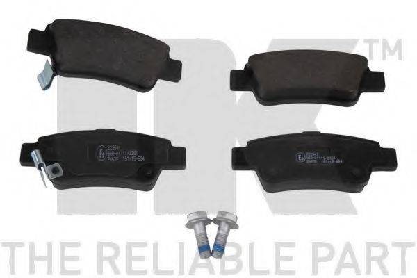 NK 222641 Комплект тормозных колодок, дисковый тормоз