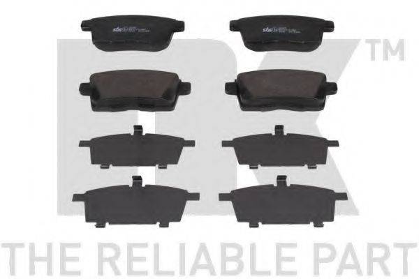 NK 223257 Комплект тормозных колодок, дисковый тормоз