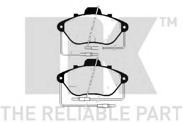 NK 223718 Комплект тормозных колодок, дисковый тормоз