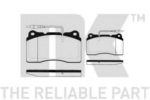 NK 223738 Комплект тормозных колодок, дисковый тормоз