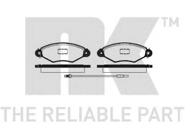 NK 223957 Комплект тормозных колодок, дисковый тормоз