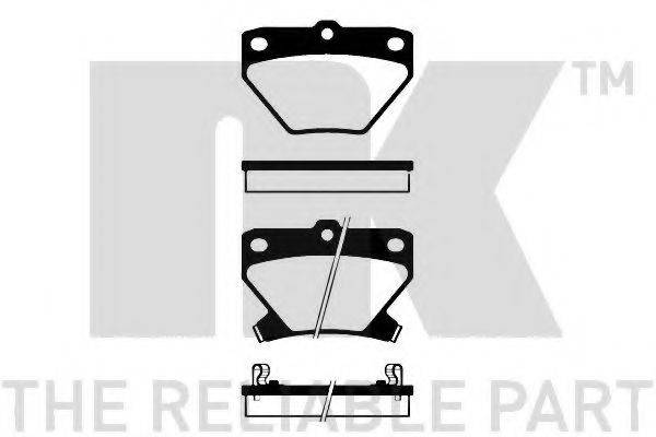 NK 224557 Комплект тормозных колодок, дисковый тормоз