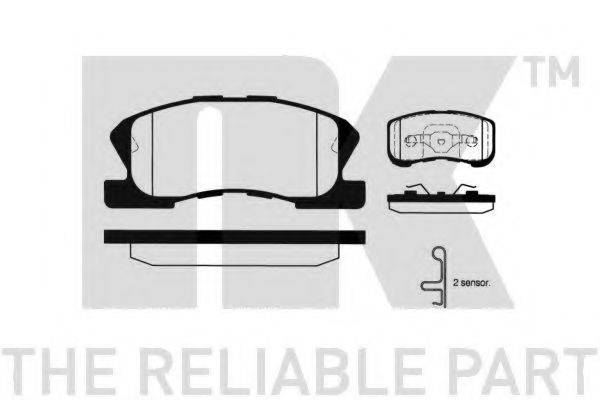 NK 225112 Комплект тормозных колодок, дисковый тормоз
