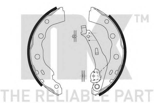 NK 2730628 Комплект тормозных колодок