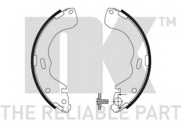 NK 2732640 Комплект тормозных колодок