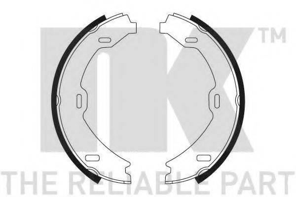 NK 2733714 Комплект тормозных колодок, стояночная тормозная система