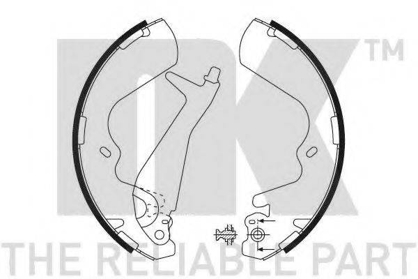 NK 2734647 Комплект тормозных колодок